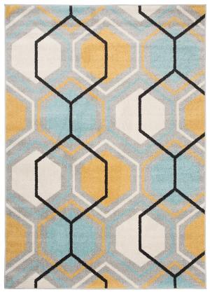 Lazur Hexagon kollane helesinine