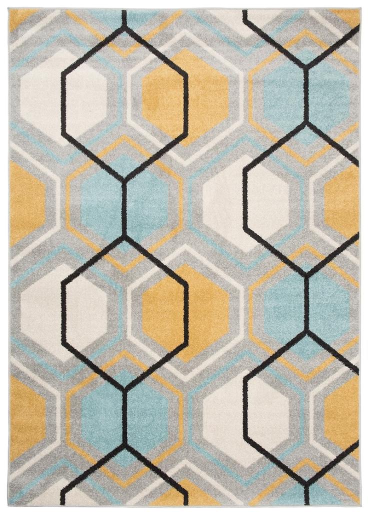 Lazur Hexagon kollane helesinine