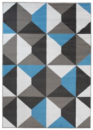 Vaip Maya helesinine hall trapets ja ruut