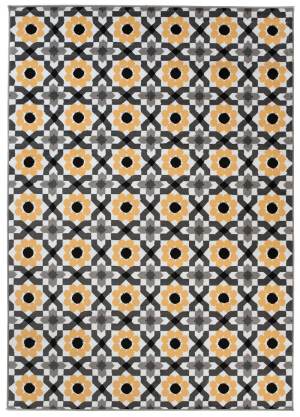 Vaip Maya kollane hall lilleornament