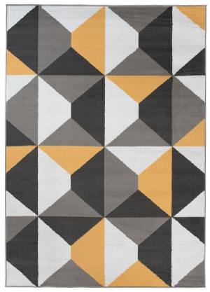 Vaip Maya kollane hall trapets ja ruut