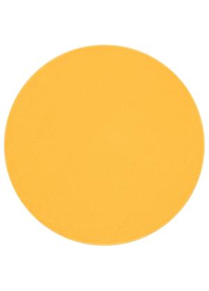 Mono ühevärviline ümmargune vaip Kollane