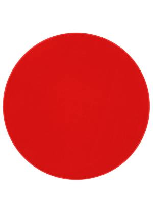 Mono ühevärviline ümmargune vaip Punane