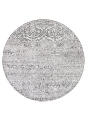 Ümmargune Vaip SKY lillemuster värvi üleminek hall-kreem