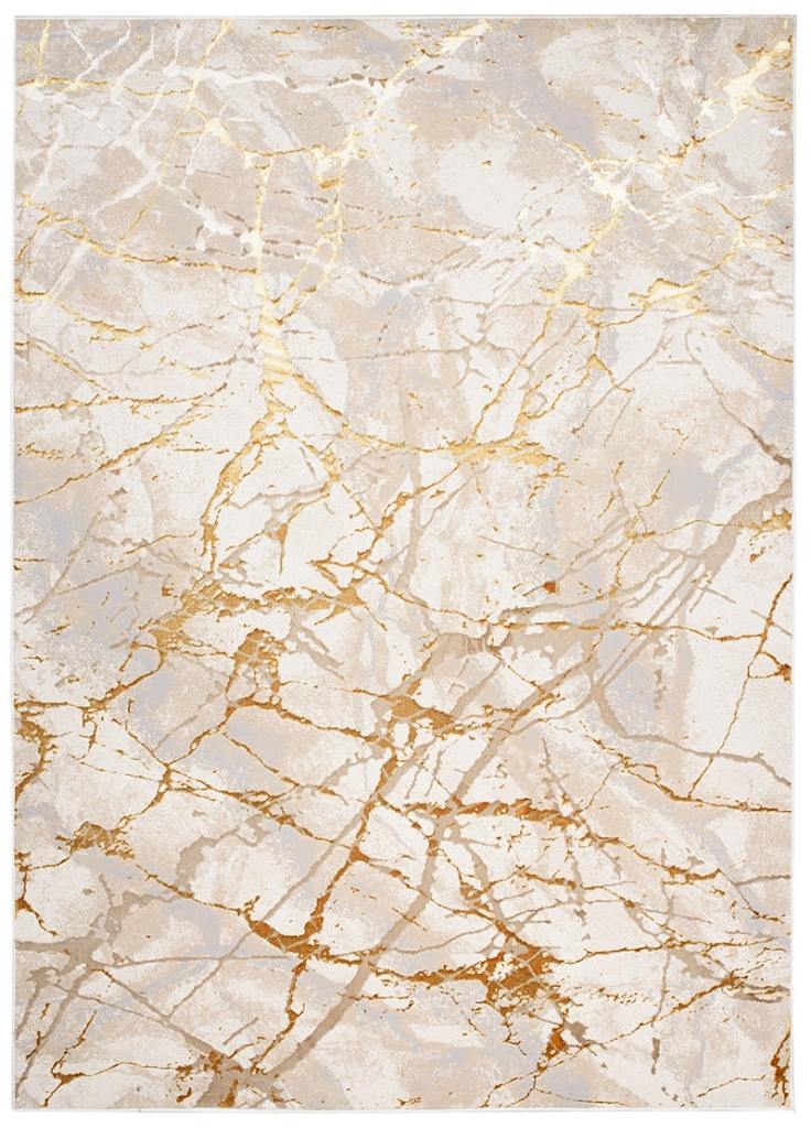 Vaip Golden Kreemjas Kuldne Abstraktsed jooned